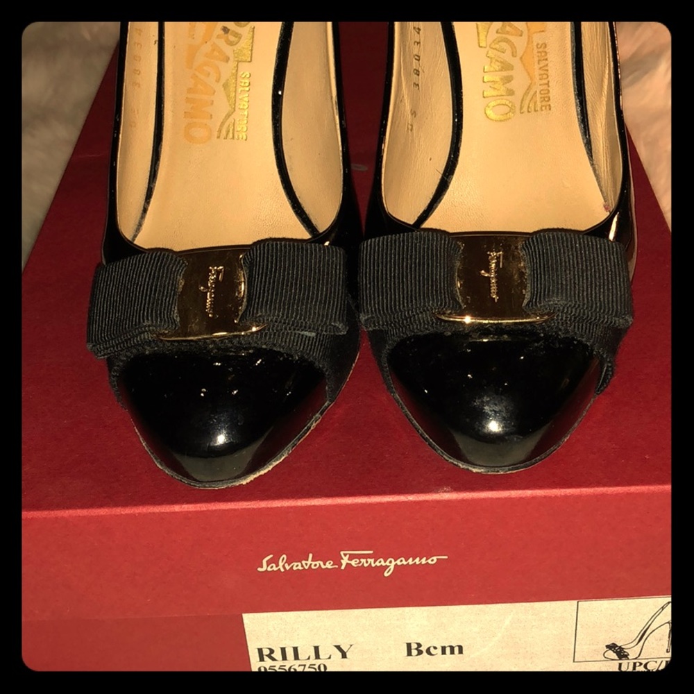 Salvatore Feragamo black high heels